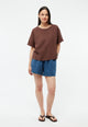 Givn Berlin Bluse GBPINA aus Leinen Blouse Chocolate Brown (Linen)
