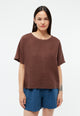Givn Berlin Bluse GBPINA aus Leinen Blouse Chocolate Brown (Linen)