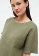 Givn Berlin Bluse GBPINA aus Leinen Blouse Faded Olive (Linen)