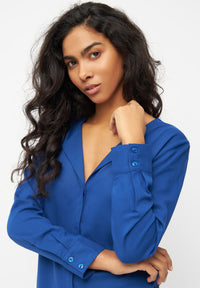 Givn Berlin Bluse ZOE aus LENZING™ ECOVERO™ Blouse Deep Blue