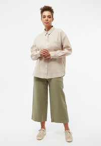 Givn Berlin Blusenhemd GBNADA aus Leinen Blouse Oat Beige (Linen)
