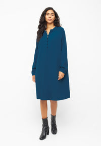 Givn Berlin Blusenkleid NURA aus LENZING™ ECOVERO™ Dress Moroccan Blue