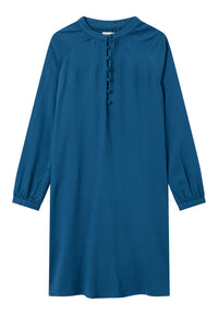 Givn Berlin Blusenkleid NURA aus LENZING™ ECOVERO™ Dress Moroccan Blue
