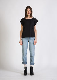 Givn Berlin Blusenshirt CAPRI aus TENCEL™ Lyocell Blouse Black (Tencel)