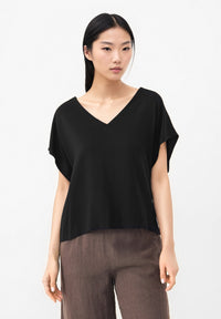 Givn Berlin Blusenshirt GBRUBY relaxed Fit aus LENZING™ ECOVERO™ Blouse Black