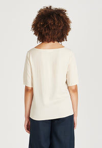Givn Berlin Blusenshirt ISLA aus TENCEL™ Lyocell Blouse Off White (Tencel)