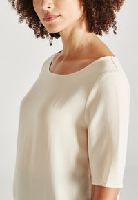Givn Berlin Blusenshirt ISLA aus TENCEL™ Lyocell Blouse Off White (Tencel)