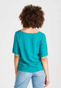 Givn Berlin Blusenshirt ISLA aus TENCEL™ Lyocell Blouse Sea Green (Tencel)