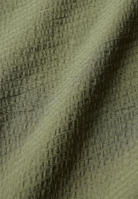 Givn Berlin Bowling-Shirt GBBARIK aus Bio-Baumwoll Seersucker Buttoned Shirt Faded Olive (Structure)