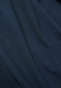 Givn Berlin Bowling-Shirt GBBARIK aus Bio-Baumwoll Seersucker Buttoned Shirt Midnight Blue (Structure)