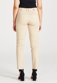 Givn Berlin Bügelfaltenhose MONICA aus Bio-Baumwolle Trousers Beige