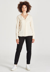 Givn Berlin Bügelfaltenhose MONICA aus Bio-Baumwolle Trousers Black