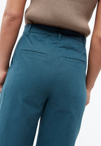 Givn Berlin Bundfaltenhose GBLIZZY aus Bio-Baumwoll Twill Trousers Basalt