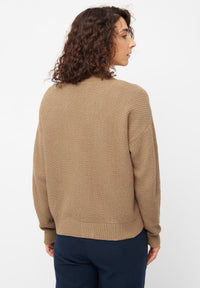 Givn Berlin Cardigan ADORA aus recycelter Wolle Cardigan Camel Beige