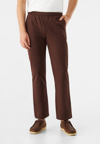 Givn Berlin Chinohose GBERIC aus Bio-Baumwolle mit elastischem Bund Trousers Sepia Brown
