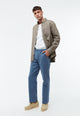 Givn Berlin Chinohose GBERIC aus Bio-Baumwolle mit elastischem Bund Trousers Steel Blue