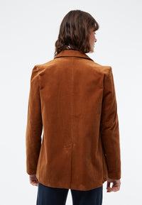 Givn Berlin Cordblazer BROOKE aus Bio-Baumwolle Jacket Caramel Brown (Cord)