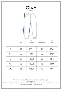 Givn Berlin Cordhose GBERIC aus Bio-Baumwolle mit elastischem Bund Trousers Midnight Blue (Cord)