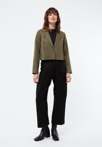 Givn Berlin Cropped Blazer GBCARY aus TENCEL™ Blazer Khaki