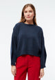 Givn Berlin Cropped Strickpullover GBJELLA aus recyceltem Wollgemisch Sweater Dark Blue