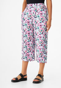 Givn Berlin Culotte GBANNA aus LENZING™ ECOVERO™ Trousers Green / Violet (Bubbles)