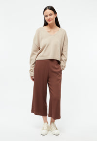 Givn Berlin Culotte GBANNA aus LENZING™ ECOVERO™ Trousers Chocolate Brown