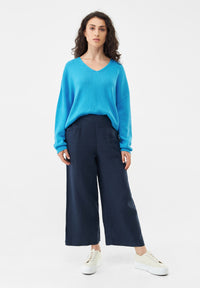 Givn Berlin Culotte GBFAY aus Leinen Trousers Midnight Blue (Linen)