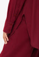 Givn Berlin Flanellhemd COSIMA aus Bio-Baumwolle Blouse Tibetan Red