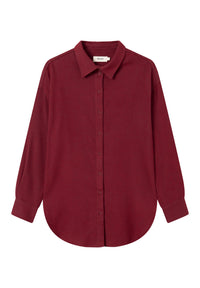 Givn Berlin Flanellhemd COSIMA aus Bio-Baumwolle Blouse Tibetan Red