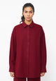 Givn Berlin Flanellhemd COSIMA aus Bio-Baumwolle Blouse Tibetan Red