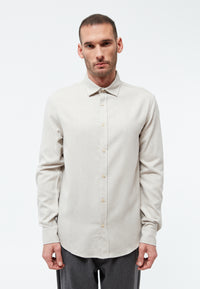 Givn Berlin Flanellhemd GBJOHN in lockerer Passform Buttoned Shirt Beige