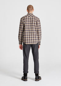 Givn Berlin Flanellhemd KENT aus Bio-Baumwolle Buttoned Shirt Camel (Checks)