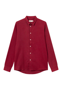 Givn Berlin Flanellhemd KENT aus Bio-Baumwolle Buttoned Shirt Tibetan Red