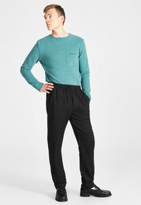 Givn Berlin Flanellhose ERIC aus Bio-Baumwolle Trousers Anthracite