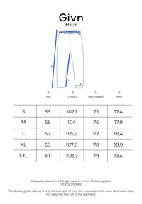 Givn Berlin Flanellhose GBERIC aus Bio-Baumwolle mit Gummibund Trousers Beige / Grey (Melange)
