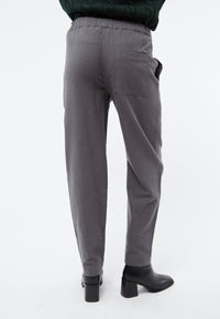 Givn Berlin Flanellhose GBHELENA in gerader Passform Trousers Medium Grey
