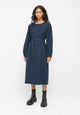 Givn Berlin Flanellkleid ALINE aus Bio-Baumwolle Dress Marine Blue