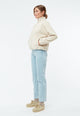 Givn Berlin Fleecejacke GBCONNY aus recyceltem Polyester Jacket Off White