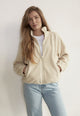 Givn Berlin Fleecejacke GBCONNY aus recyceltem Polyester Jacket Off White