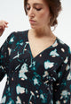 Givn Berlin GBAnissa Dress Black / Dark Teal (Flowers)