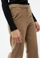 Givn Berlin Flanellhose GBBEATRICE aus Bio-Baumwolle Trousers Beige / Grey (Melange)