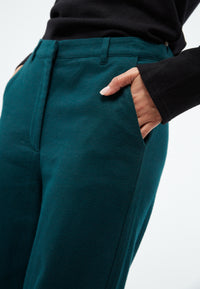 Givn Berlin Flanellhose GBBEATRICE aus Bio-Baumwolle Trousers Dark Teal