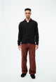 Givn Berlin Sweater GBBELA aus recycelter Baumwolle mit Kragen Sweater Black