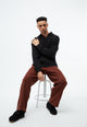 Givn Berlin Sweater GBBELA aus recycelter Baumwolle mit Kragen Sweater Black