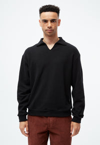 Givn Berlin Sweater GBBELA aus recycelter Baumwolle mit Kragen Sweater Black