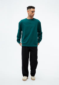 Givn Berlin Heavyweight Sweater GBCEMALI relaxed Fit aus Bio-Baumwolle Sweater Dark Teal
