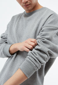 Givn Berlin Heavyweight Sweater GBCEMALI relaxed Fit aus Bio-Baumwolle Sweater Grey Melange
