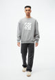 Givn Berlin GBCemali (Circles Squares) Sweater Grey Melange