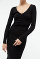 Givn Berlin GBCorinna Dress Black (Rib)