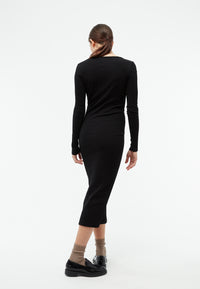 Givn Berlin GBCorinna Dress Black (Rib)